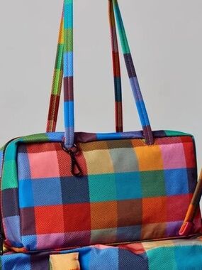 BAGGU x UO - MADRAS Nylon Bowler Bag - Limited Edition